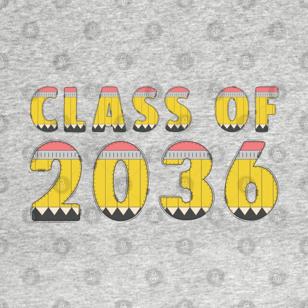 Class Of 2036 First Day Kindergarten or Graduation Tee. by starryskin